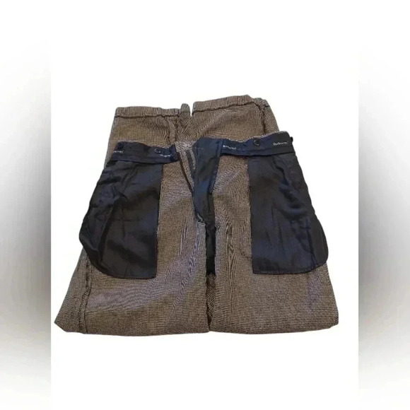 Burberrys 100% Wool  Black and White Check Trousers Size Large - Picture 9 of 13